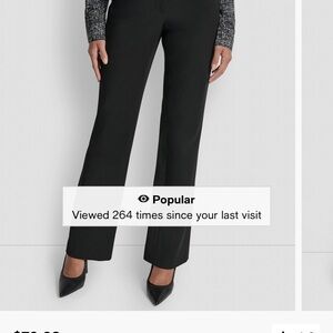 DKNY Women's Classic Black Trousers